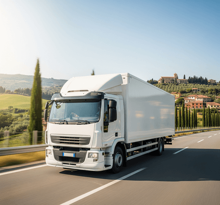 Truck for national removal in Italy